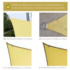 Outsunny Toldo Vela Cuadrado 3x3m Vela De Sombra Para Terraza Jardín Camping Resistente Al Agua Protección UV Poliéster Color Arena 16 Outsunny Toldo Vela Cuadrado 3x3m Vela De Sombra Para Terraza Jardín Camping Resistente Al Agua Protección UV Poliéster Color Arena -OUTSUNNY TIENDA a7b9fdfd62185c2c7df538b221c129c27ca17b63 63d67db85f404a5cbfbf34d21afadece