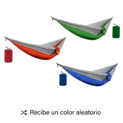 Acomoda Textil – Hamaca Colgante Portátil 260x90 Cm, Resistente, Cómoda, Fresca Y Transpirable. Hamaca De Exterior Práctica, Ligera Para Jardín, Balcón, Camping, Playa Y Viaje. (Modelo A) -OUTSUNNY TIENDA a89f529f629e00a825a48d785f5afe7885d53219 1400d717e18e42bb841159a9889286d8