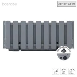 Prosperplast Jardinera Para Balcón BOARDEE FENCYCASE, Dimensiones (mm) 380x180x162, Color Gris Piedra -OUTSUNNY TIENDA a8e7401d91454a0b4c090a3d538748281e70baae 6682206af6e34d29acb02bf6594a90ce