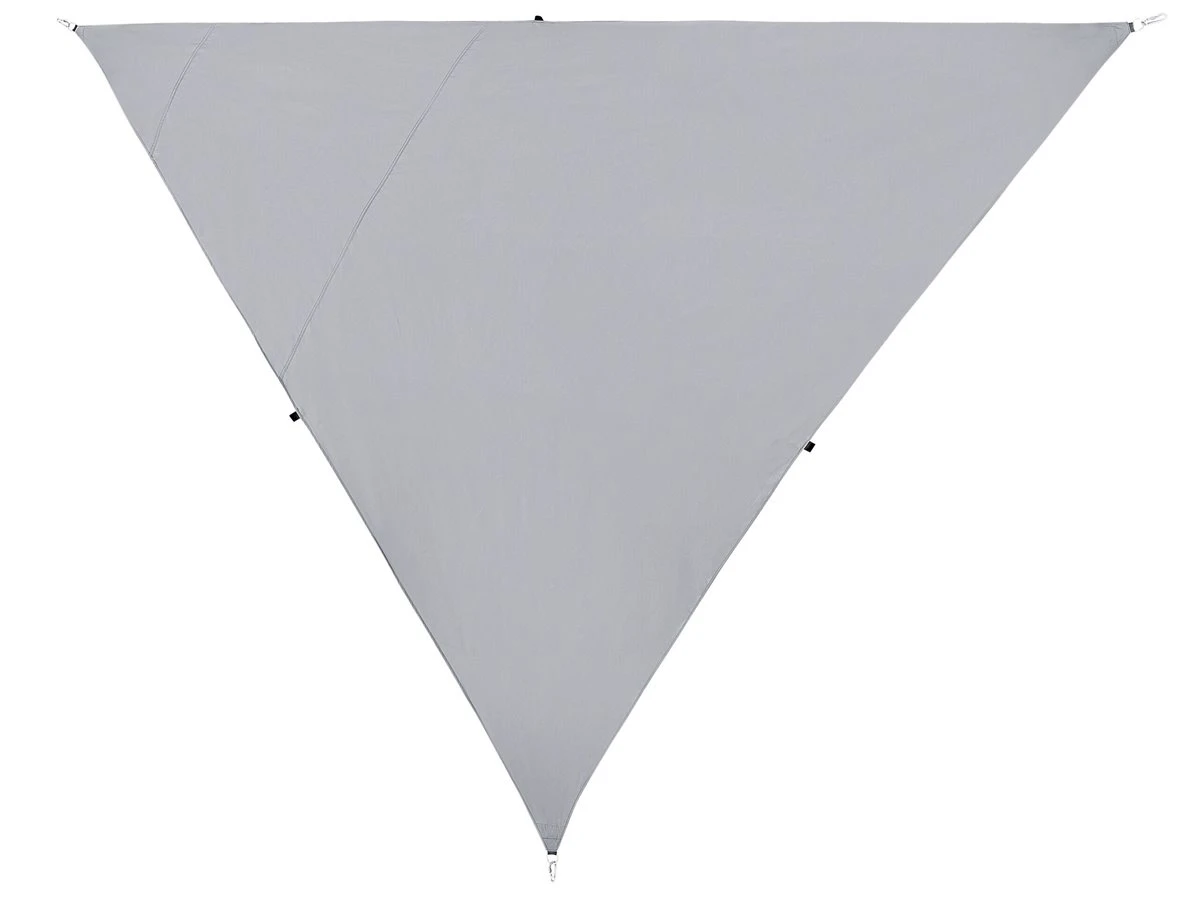 Toldo Vela Triangular De Poliéster Gris 300 X 300 Cm LUKKA 4 Toldo Vela Triangular De Poliéster Gris 300 X 300 Cm LUKKA - Imagen 2