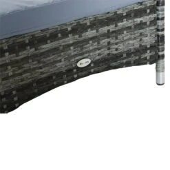 Outsunny Tumbona De Ratán De Jardín Chaise Longue Con Respaldo Ajustable En 5 Posiciones Cojines Acolchados Reposacabezas Y 2 Ruedas 200x73x30-103 Cm Gris -OUTSUNNY TIENDA a97e90201872e2a05f532003089ca48696a25039 5fae353fc8f449a09008cb54d4e94322