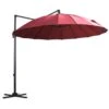 Outsunny Parasol Sombrilla De Jardín Ø300 Cm De Diámetro Con Manivela Y Poste Giratorio 360° Techo Inclinable En 6 Posiciones Base Cruzada Incluida Rojo -OUTSUNNY TIENDA ab4a9cb0e4b408493e9774e31d6e90e120dc462d 390b0a99185448e988f236b27d53ea8f