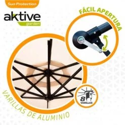 Sombrilla Aktive BANANA 300 X 250 X 300 Cm Aluminio Crema 10 Sombrilla Aktive BANANA 300 X 250 X 300 Cm Aluminio Crema -OUTSUNNY TIENDA ac6a98dc21bcbb38d71f3e07ff01d0263df946f9 789396b078b245b1a123e8c0c5dbdd1d