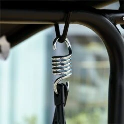 Outsunny Columpio De Jardín De 2 Plazas Silla Balancín Con Parasol Techo Ajustable En Ángulo Terraza Balcón Exterior Carga 200 Kg 172x110x155 Cm Negro -OUTSUNNY TIENDA acc128360b909d531d3399fdfc17d880c5b098cb 72d6c12c057b4f4eba544f4718f87186