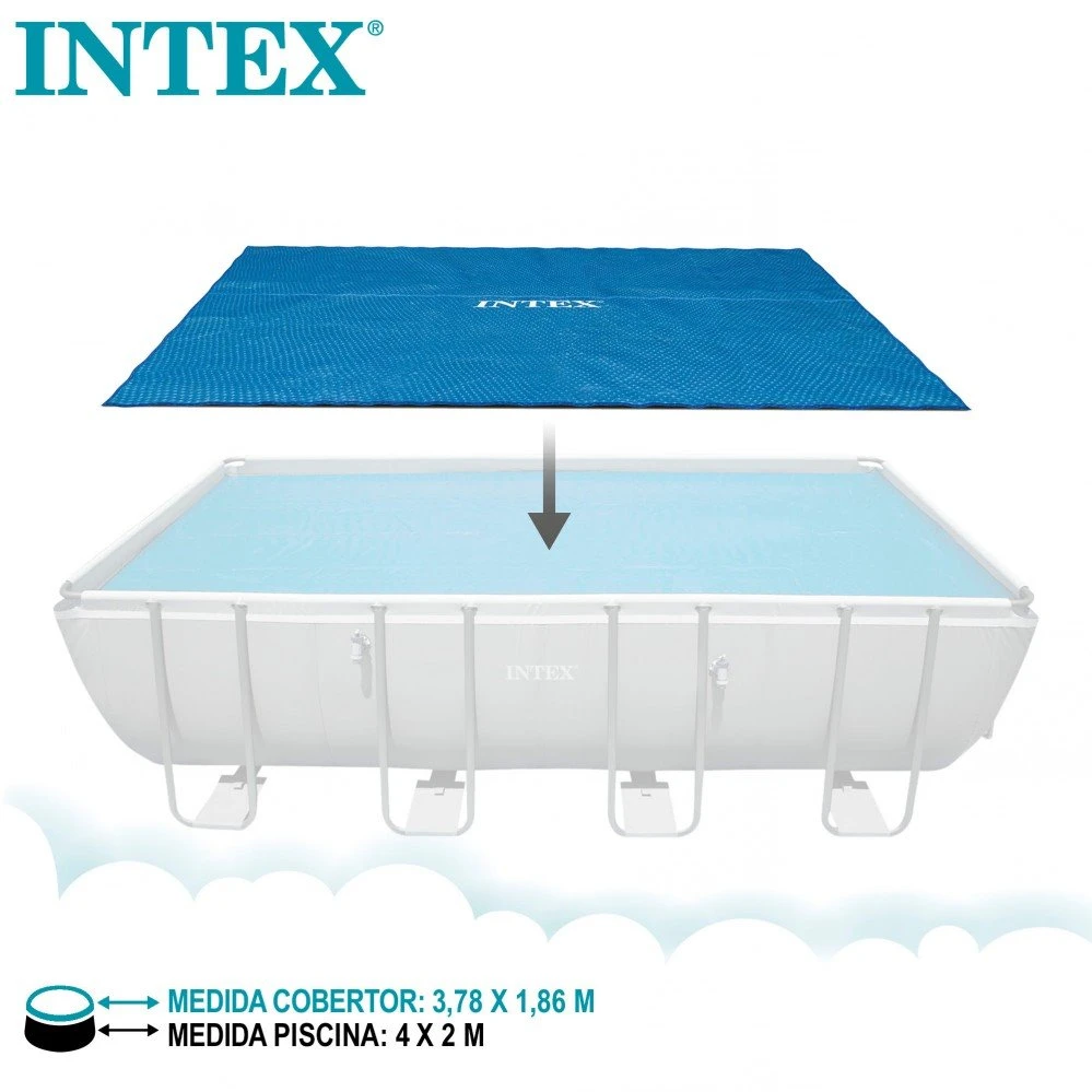 Cobertor Solar INTEX Piscinas Rectangulares 400 X 200 Cm 5 Cobertor Solar INTEX Piscinas Rectangulares 400 X 200 Cm - Imagen 3