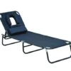 Outsunny Tumbona Plegable Con Respaldo Ajustable En 4 Posiciones Tumbona De Jardín Con Almohada Marco De Acero Y Tela Oxford Para Camping Playa Terraza 190x56x28 Cm Negro -OUTSUNNY TIENDA ad5822df880c89aaf27561687aa3bda04a97b08f ae3626a103d04488b48eea805d546acf