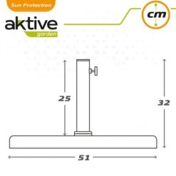Soporte Cuadrado Poliresina Para Parasol 38-48 Aktive Garden -OUTSUNNY TIENDA adbf4fd66a717485ee238936f12c11d30a4ddd17 465623975f0e4c18adb5881768d1a689