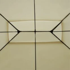 Outsunny Cenador De Jardín 3x4 M Marco Acero Gazebo Con Doble Techo 6 Cortinas Laterales 8 Orificios De Drenaje Buena Ventilación Para Fiestas Eventos Crema -OUTSUNNY TIENDA aeff30e714491a97322b648a8a1ab4c53cad4481 a0bb42c7a7164090ba554fdd61e390e9