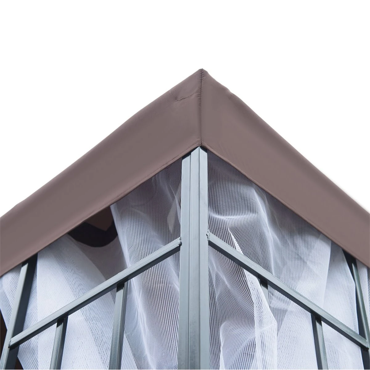 Outsunny Cenador De Jardín 3x3 M Pabellón Para Exterior Con Doble Techo De Ventilación 4 Mosquiteras Extraíbles Y Marco De Acero Protección Solar Para Fiestas Eventos Café 11 Outsunny Cenador De Jardín 3x3 M Pabellón Para Exterior Con Doble Techo De Ventilación 4 Mosquiteras Extraíbles Y Marco De Acero Protección Solar Para Fiestas Eventos Café - Imagen 9