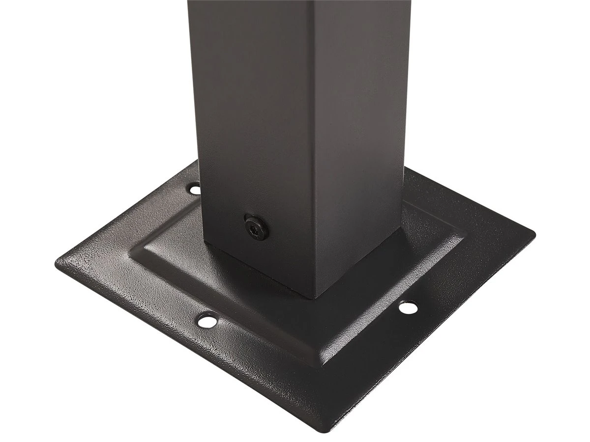 Cenador LED De Metal/poliester Gris Oscuro/negro 310 Cm PARGA 11 Cenador LED De Metal/poliester Gris Oscuro/negro 310 Cm PARGA - Imagen 9