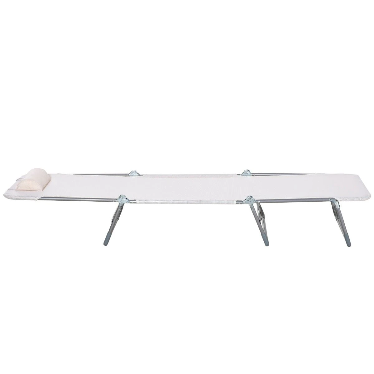 Outsunny Tumbona Plegable Y Reclinable De Jardín Con Reposacabezas Y Respaldo Ajustable En 5 Niveles Tela De Texteline Transpirable 182x56x24,5 Cm Crema 9 Outsunny Tumbona Plegable Y Reclinable De Jardín Con Reposacabezas Y Respaldo Ajustable En 5 Niveles Tela De Texteline Transpirable 182x56x24,5 Cm Crema - Imagen 7