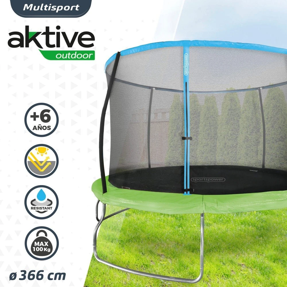 Cama Elástica Para Niños 366 Cm Diámetro Aktive Sports 4 Cama Elástica Para Niños 366 Cm Diámetro Aktive Sports - Imagen 2