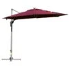 Outsunny Sombrilla De 300 Cm De Aluminio Luces LED Protección UV 50+ Giratorio 360° Con Manivela Panel Solar Techo Reclinable Base Cruzada Rojo -OUTSUNNY TIENDA b55ddab3122d348ee1905711bbecc06e4e5524a3 7ffcdbca3eec45c0a650442a3e30d2c2