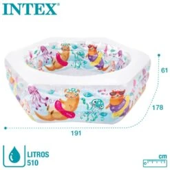 Piscina Hinchable INTEX Hexagonal 191x178x61 Cm - 510 L -OUTSUNNY TIENDA b825ced7571257f7c334f4681efad659fb67dfd6 8017d602f2174f2c937ba4036a44637d