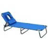 Outsunny Tumbona Plegable Con Respaldo Ajustable En 4 Posiciones Tumbona De Jardín Con Almohada Marco De Acero Y Tela Oxford Para Camping Playa Terraza 190x56x28 Cm Azul -OUTSUNNY TIENDA b9f2bdad0bccce6ca4bf1c7fb4f969bffb20b814 caf72dfdc69f4818a9aa73d1c1fb1e0c