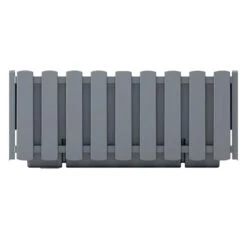 Prosperplast Jardinera Para Balcón BOARDEE FENCYCASE, Dimensiones (mm) 580x180x162, Color Gris Piedra