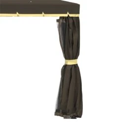 Outsunny Cenador De Jardín 3x3m Pabellón De Aluminio Exterior Con Doble Techo De Ventilación 4 Cortinas Laterales Y 4 Mosquiteras Con Cremallera Para Fiestas Eventos Patio Café -OUTSUNNY TIENDA bacce2da9ecca81574e916423359bd074f6c6b40 b86b7f51d77745c1b8d7104564b78fa7