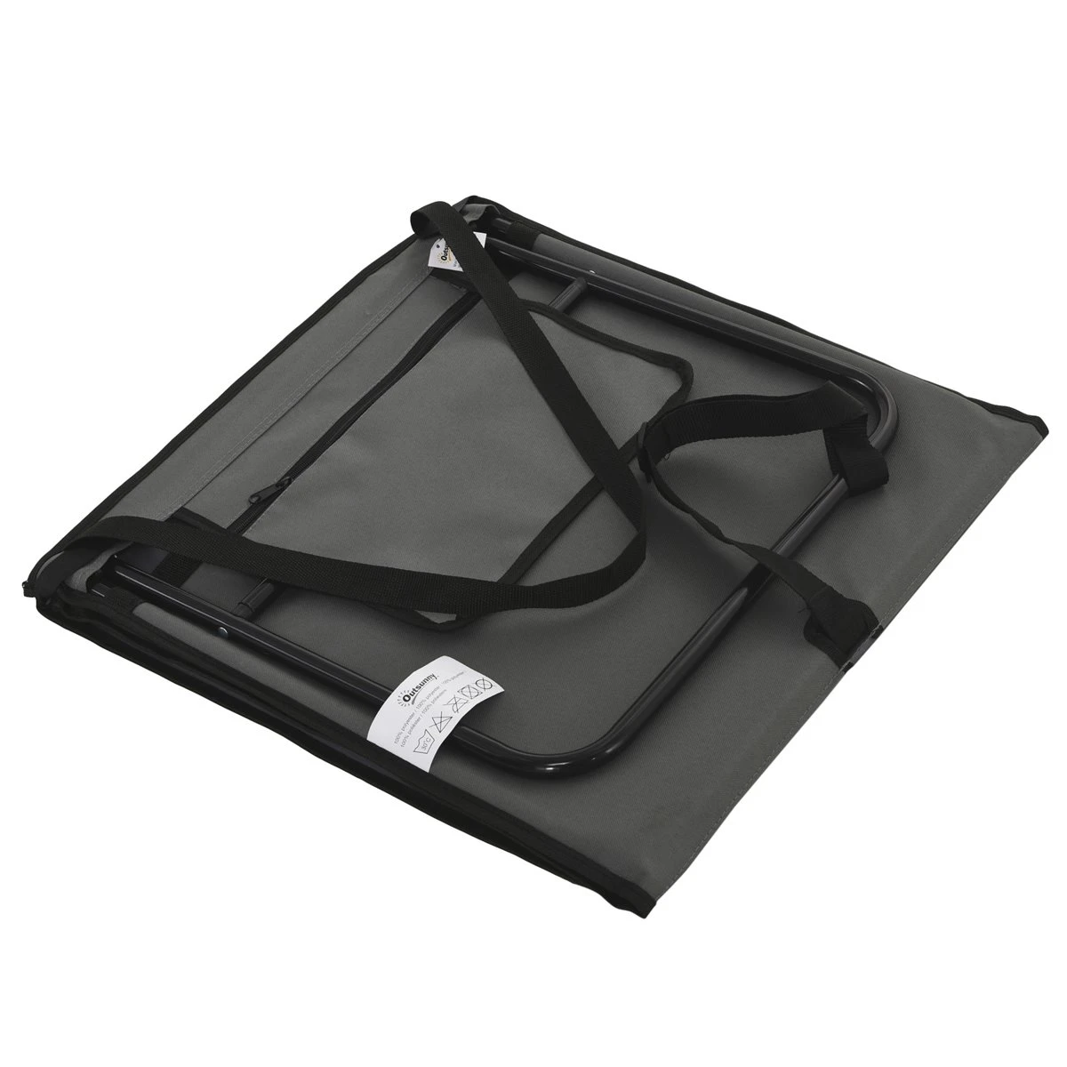 Outsunny Conjunto De 2 Esterillas De Playa Plegable Esteras Acolchadas Con Respaldo Reclinable Y Bolsa De Transporte Para Jardín Camping 142x51x40 Cm Gris 11 Outsunny Conjunto De 2 Esterillas De Playa Plegable Esteras Acolchadas Con Respaldo Reclinable Y Bolsa De Transporte Para Jardín Camping 142x51x40 Cm Gris - Imagen 9