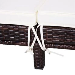 Outsunny Conjunto De Tumbona Exterior De Ratán 2 Plazas Con Cojines Acolchados Resistente Al Agua Con Respaldo Regulable De 5 Niveles Soporta 220 Kg 195x120x28 Cm Marrón -OUTSUNNY TIENDA bb04450d628b02cbf134e856582c682caef4eed0 935709afa0fd4ecba538f72499c8db9a