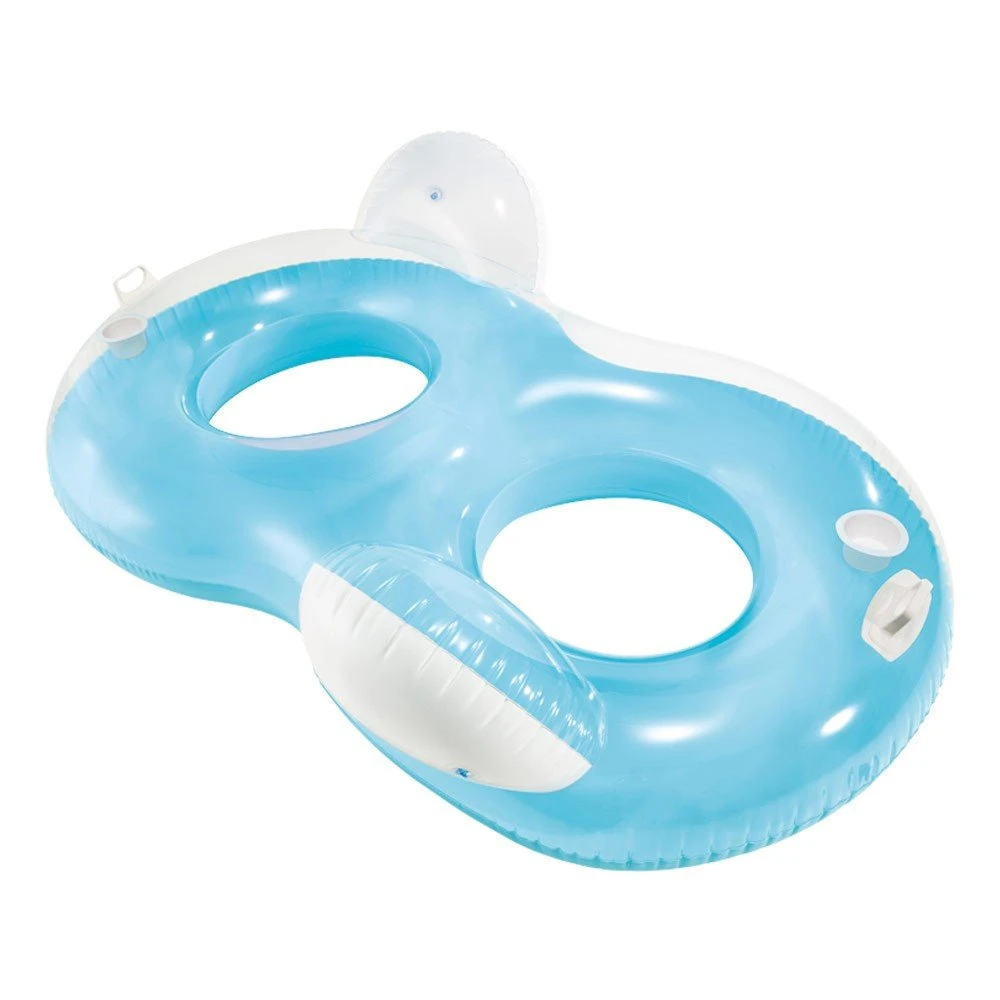 Colchoneta Hinchable INTEX doble 198x117 Cm 3 Colchoneta Hinchable INTEX doble 198x117 Cm