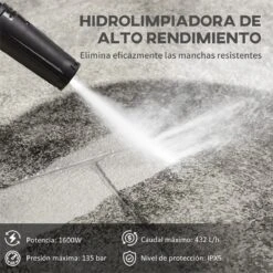 DURHAND Hidrolimpiadora Lavadora De Alta Presión 1600W Caudal 432 L/h Bomba De Aluminio Presión De 135 Bar Manguera De 6 M Incluye Botella De Jabón Boquilla Cepillo 32x24x65 Cm Azul 14 DURHAND Hidrolimpiadora Lavadora De Alta Presión 1600W Caudal 432 L/h Bomba De Aluminio Presión De 135 Bar Manguera De 6 M Incluye Botella De Jabón Boquilla Cepillo 32x24x65 Cm Azul -OUTSUNNY TIENDA bc0634b1b23d4319073e2e5c8b99afe810819981 554b1533af244057b4ae95851948ffe4