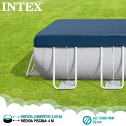 Cobertor INTEX Piscina Rectangular Prism Frame 400x200 Cm -OUTSUNNY TIENDA bd40209811c44f18e7362f21ed55fb820f5a0aae e214301dc4ea4c4baac52d8327a3b2d9