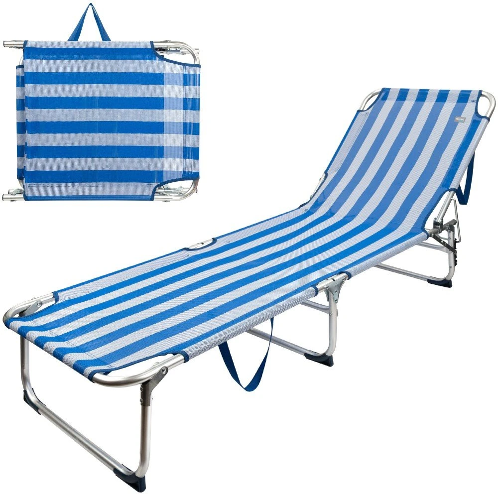 Tumbona Plegable De Aluminio 3 Posiciones Aktive Beach 3 Tumbona Plegable De Aluminio 3 Posiciones Aktive Beach