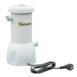 Outsunny Piscina Desmontable Tubular 340x215x80 Cm Piscina Rectangular De Exterior Con Depuradora De Cartucho 4.000 L/H Mangueras Longitud 100 Cm Y Marco De Acero 4200 L Gris -OUTSUNNY TIENDA bed648e2c1aa79b3719a9d9af1139027304e443b 79e2c761801d49f7bad5df8d62edbc7d