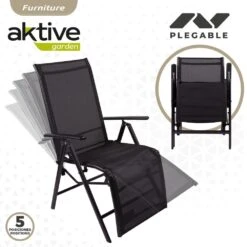 Tumbona Plegable Aluminio De Jardín Aktive -OUTSUNNY TIENDA bf3d6a2642e6758313ba67bb7fcdd685942ab0dc 51bcd4584a424424913f5c88a6f60a22