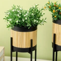 Outsunny Juego De 2 Soportes Para Plantas De Metal Cubierta De Totora Soportes Para Macetas Maceteros Redondos Para Salón Cocina Dormitorio Ø16x30 Cm Y Ø14x25,5 Cm Negro 17 Outsunny Juego De 2 Soportes Para Plantas De Metal Cubierta De Totora Soportes Para Macetas Maceteros Redondos Para Salón Cocina Dormitorio Ø16x30 Cm Y Ø14x25,5 Cm Negro -OUTSUNNY TIENDA bf972b73440519e1a7cec816f01620e52d0afddd 72de263da96740c89f0dfdf6c393b6dd