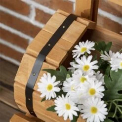 Outsunny Arriate De Jardín Con Enrejado Tipo Barril Con 2 Macetas Macetero Con Soporte Para Trepadora Cultivos Plantas Flores Para Patio Terraza Balcón 45x45x80 Cm Natural -OUTSUNNY TIENDA c052535402917e637b1b60b4183e4c178bebf52e 5cbfe76c8cad4e2b96569faaa1934b70