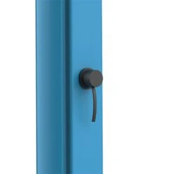 Ducha Solar AZUL Con Estructura Curvada En Polietileno HD Para Jardín Y Piscina Altura 226,6 Cm Ducha Redonda Diámetro 20 Cm Depósito 40 Litros Grifo Lavapiés Accesorios En Metal Negro. Filtro Anticalcáreo Y Funda De Ducha Gratuitos. -OUTSUNNY TIENDA c0822cd880410c3703a07e943bc65b24029965a9 35a56df4e563485c8ce328ae880d8dff