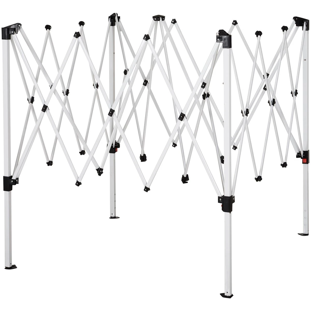 Outsunny Carpa Plegable 2,4x2,4m Cenador De Jardín Diseño Pop Up De Acero Y Cubierta De Tela Oxford Gris 11 Outsunny Carpa Plegable 2,4x2,4m Cenador De Jardín Diseño Pop Up De Acero Y Cubierta De Tela Oxford Gris - Imagen 9