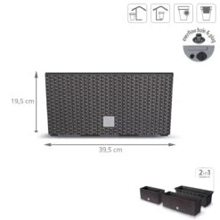 Prosperplast Jardinera Para Balcón Rato Case , Dimensiones (Mm) 395X185X195, Color Ocre Oscuro -OUTSUNNY TIENDA c2398450e367aa922ffec53efa11e57627bece92 4d8c586e2640460e99f9334eb26a7c52