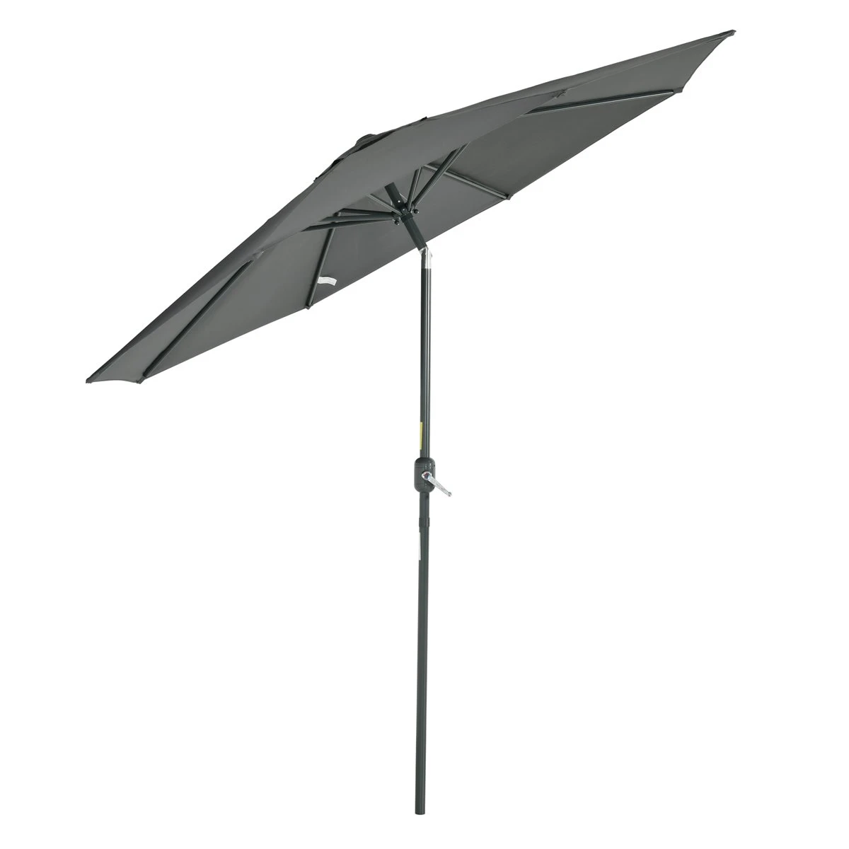 Outsunny Sombrilla De Jardín Ø264x253 Cm Con Protección UV 50+ Parasol De Aluminio Inclinable Con Manivela Para Terraza Balcón Exterior Gris 3 Outsunny Sombrilla De Jardín Ø264x253 Cm Con Protección UV 50+ Parasol De Aluminio Inclinable Con Manivela Para Terraza Balcón Exterior Gris
