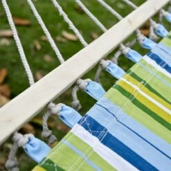 Outsunny Hamaca Colgante De Jardín Para 2 Personas Hamaca Ecológico Para Camping Con Almohada Carga De 180 Kg Rayas Azules Y Verdes 3,4x1,4m 17 Outsunny Hamaca Colgante De Jardín Para 2 Personas Hamaca Ecológico Para Camping Con Almohada Carga De 180 Kg Rayas Azules Y Verdes 3,4x1,4m -OUTSUNNY TIENDA c69ccc92bfe72979e0608ae77af34a6ef593912c 0fe4e91346e54d108aec83f0ee8fdff0