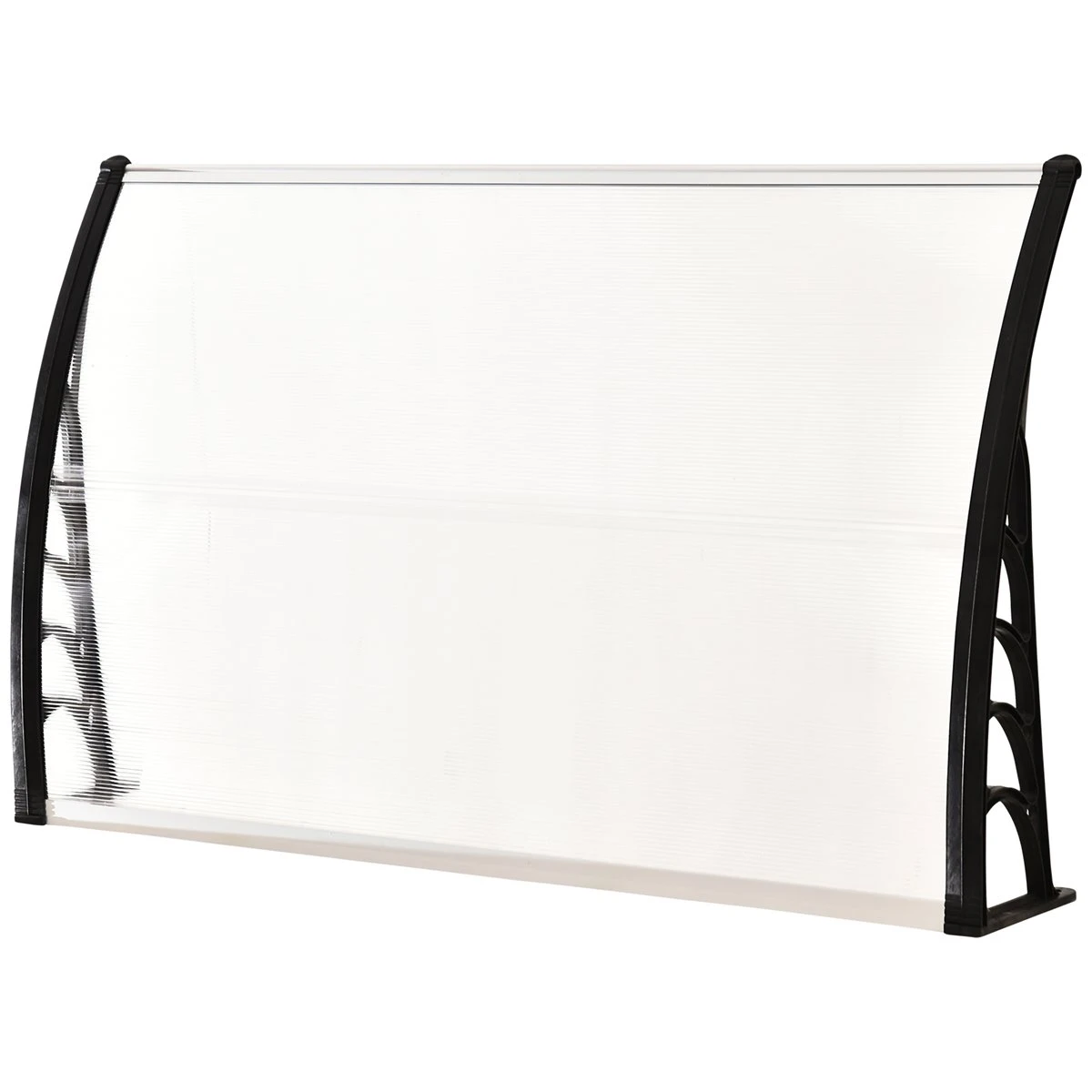 Outsunny Tejadillo De Protección Para Puertas Ventanas Contra Sol Y Lluvia Marquesina De Techo Diseño Moderno Aleación De Aluminio Duradero 150x90x25 Cm Transparente 10 Outsunny Tejadillo De Protección Para Puertas Ventanas Contra Sol Y Lluvia Marquesina De Techo Diseño Moderno Aleación De Aluminio Duradero 150x90x25 Cm Transparente - Imagen 8