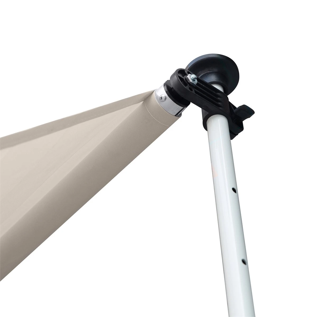 Outsunny Toldo Manual Retráctil Para Exterior 400x120x170-280 Cm Toldo Enrollable Altura Ajustable Con Manivela Protección Solar Para Terraza Balcón Jardín Beige 6 Outsunny Toldo Manual Retráctil Para Exterior 400x120x170-280 Cm Toldo Enrollable Altura Ajustable Con Manivela Protección Solar Para Terraza Balcón Jardín Beige - Imagen 4