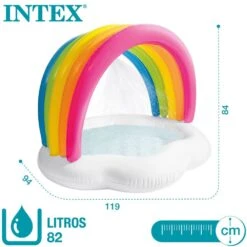 Piscina Hinchable Infantil Arcoíris Con Pulverizador INTEX 142X119X84 Cm 14 Piscina Hinchable Infantil Arcoíris Con Pulverizador INTEX 142X119X84 Cm -OUTSUNNY TIENDA c7a760a4f912b5911be0c36ab039c894fff96e2e 81a100ab08c445e48311b1b3e362296a