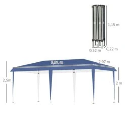 Outsunny Cenador Plegable 6x3 M Carpa De Jardín Portátil Con Bolsa De Transporte Tela Oxford Marco De Acero Para Exterior Fiestas Camping Azul 15 Outsunny Cenador Plegable 6x3 M Carpa De Jardín Portátil Con Bolsa De Transporte Tela Oxford Marco De Acero Para Exterior Fiestas Camping Azul -OUTSUNNY TIENDA c83c9a238b2eb15ff34b3991369f8f6375287847 f3f41ea090104adeb1c23f531a5fb32d