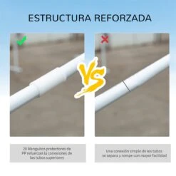 Outsunny Gazebo De Jardín 6x3m Pabellón Con 6 Paredes De Malla Extraíbles Cremallera Y Techo Estilo Catedral Para Fiestas Eventos Reuniones Blanco -OUTSUNNY TIENDA c9dd7d6b9e86c4a5045a6f393dfb74b9c3895e42 690020c95cb8409284911cef9414d4de