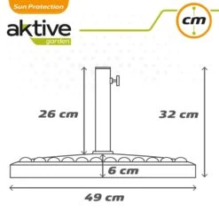 Base Sombrilla Poliresina Aktive Garden Circular -OUTSUNNY TIENDA cbf3e7de9bc6bdb6a02beb329175cb863a85dbc4 8c7d59665b3842bf89fbe2f68e711643
