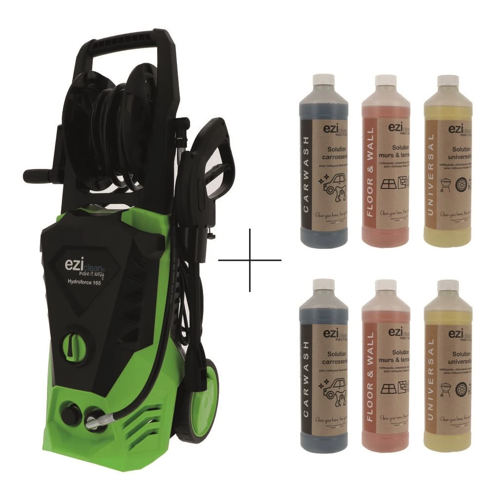 EZIclean® Hydroforce 165 Y Dos Juegos De 3 Soluciones De Limpieza 3 EZIclean® Hydroforce 165 Y Dos Juegos De 3 Soluciones De Limpieza