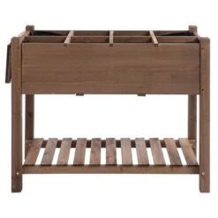 Outsunny Huerto Urbano Con Estantes Jardinera Elevada De Madera Macizapara Cultivo Flores Verduras Hierbas 123x54x74 Cm Marrón -OUTSUNNY TIENDA cc44e48031cba23e0d9cd394e4ef654af15b3f26 996e78ff965846a49adc2d7dd47f4a29