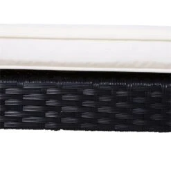 Outsunny Conjunto De 2 Tumbonas De Jardín Con Cojines Acolchados Ratán Con Mesa Auxiliar Para Piscina O Terraza Carga 160 Kg 195x60x86 Cm Acero Negro -OUTSUNNY TIENDA d09b3e059d4af1ea6b8a42a74cb429fb6d59d7ee a1587b6b3fde498399979b5e85fe95cd