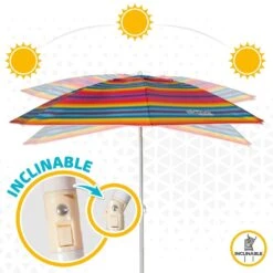 Sombrilla Playa Antiviento 220 Cm Con Protección UV50 Aktive Beach -OUTSUNNY TIENDA d0fa48fccc9e30de27d24a426b959cbd6d56e975 4ab9cfb77dfc4a869983253b9d11c831