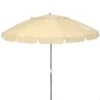 Sombrilla Playa Antiviento Ø240 Cm Crema C/mástil Inclinable Aktive