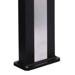 Ducha Con Calefacción Solar En Aluminio Negro, Modelo Ella Con Banda Central Inox. Ducha Ecológica De Exterior Con Gran Depósito De 40 Litros, 224 Cm De Altura, Equipada Con Mezclador, Gran Rociador Cuadrado Y útil Grifo Lavapies. -OUTSUNNY TIENDA d171eef6d590dd0e9a2c14d86d415c958da82cf4 e30809f08dcd41e4832ff2ec58d57012