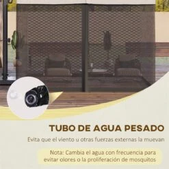 Outsunny Mosquitera Para Sombrilla Mosquitera Para Aire Libre Para Paraguas 300x300x240 Cm Red Para Sombrilla De Malla De Patio Con Cremallera Negro -OUTSUNNY TIENDA d1b9008b90ecf31c7bf73a165ebd0ef291d13b63 9e21e44e0b8a47c4aee6dd759ccee269