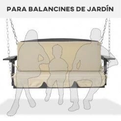 Outsunny Cojín Para Columpio De 2 Piezas 130x45x5 Cm Cojín Para Balancín Cojín De Asiento Y Respaldo Acolchado Para Jardín Terraza Balcón Exterior Marrón 14 Outsunny Cojín Para Columpio De 2 Piezas 130x45x5 Cm Cojín Para Balancín Cojín De Asiento Y Respaldo Acolchado Para Jardín Terraza Balcón Exterior Marrón -OUTSUNNY TIENDA d239592cb78715fecc1e360f851d88498e6b3502 99b503a143584103b0add4783bcb1b65